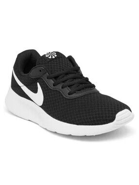 Nike Tanjun Sneakers - Black & White - Size 9.5 Womens - DJ6257-004 Running Shoe